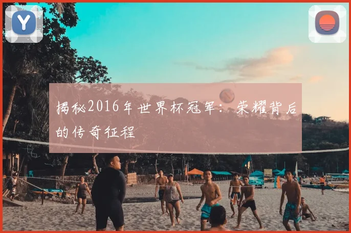 揭秘2016年世界杯冠军：荣耀背后的传奇征程