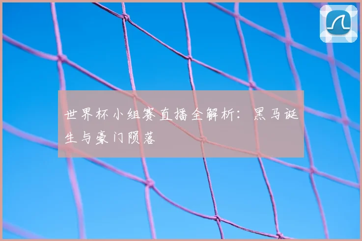 世界杯小组赛直播全解析：黑马诞生与豪门陨落